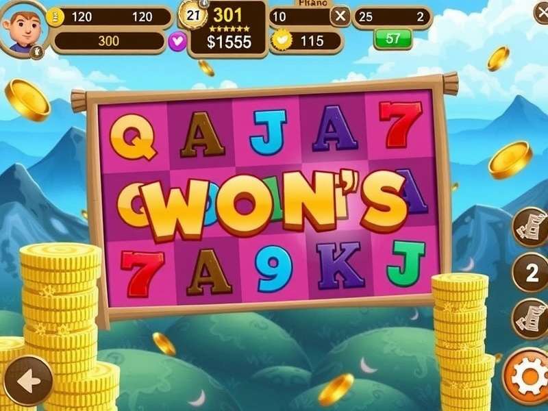 Woman playing Slotomania on an Android tablet