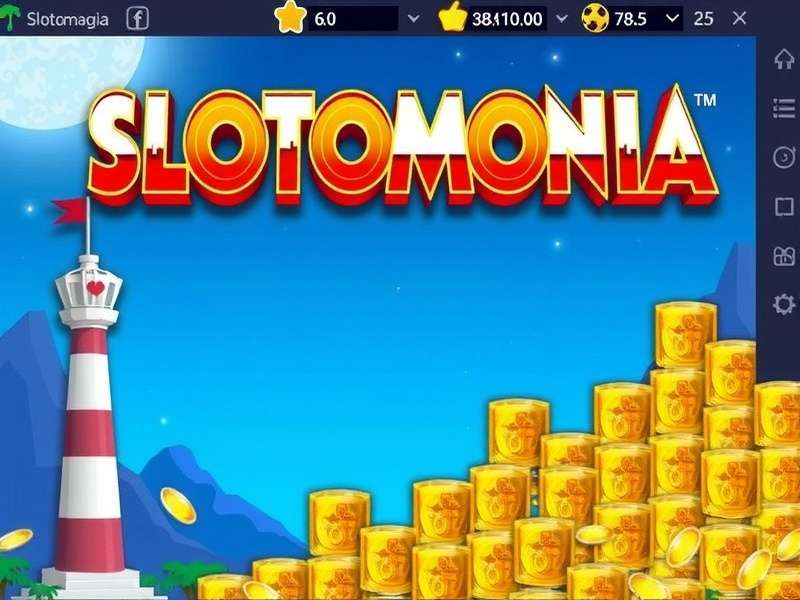 Slotomania PC game update screen showing progress bar