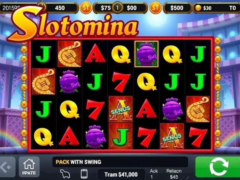 Slotomania game interface showing new slot machines and updates