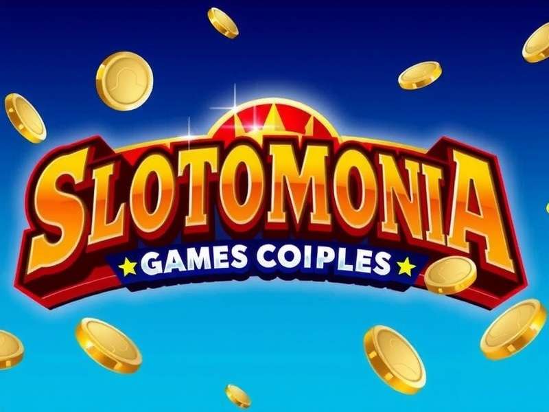 Slotomania game update banner showing colorful slot machines and jackpot symbols