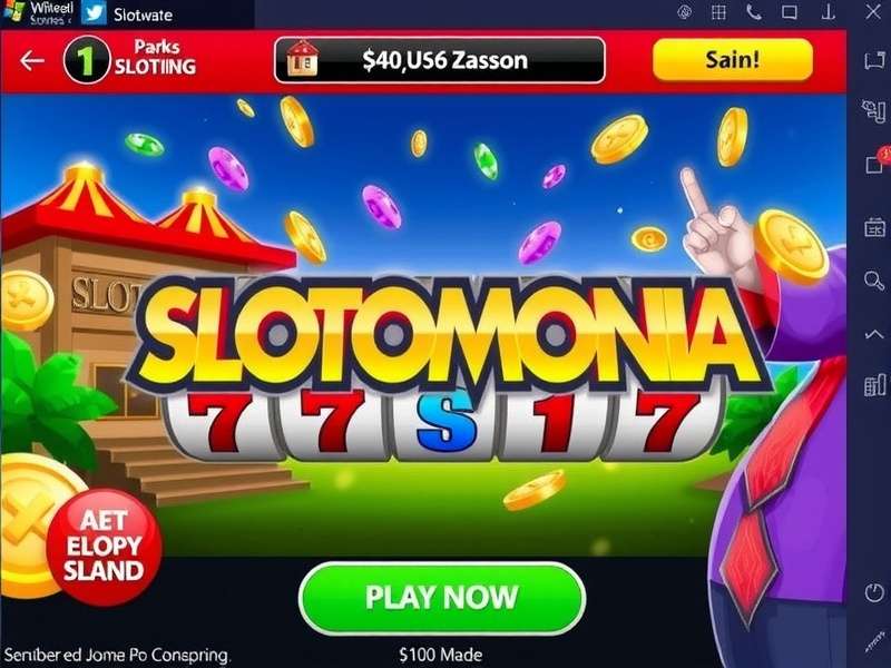 Slotomania PC update dashboard showing latest version v7.42.0 with new features highlighted